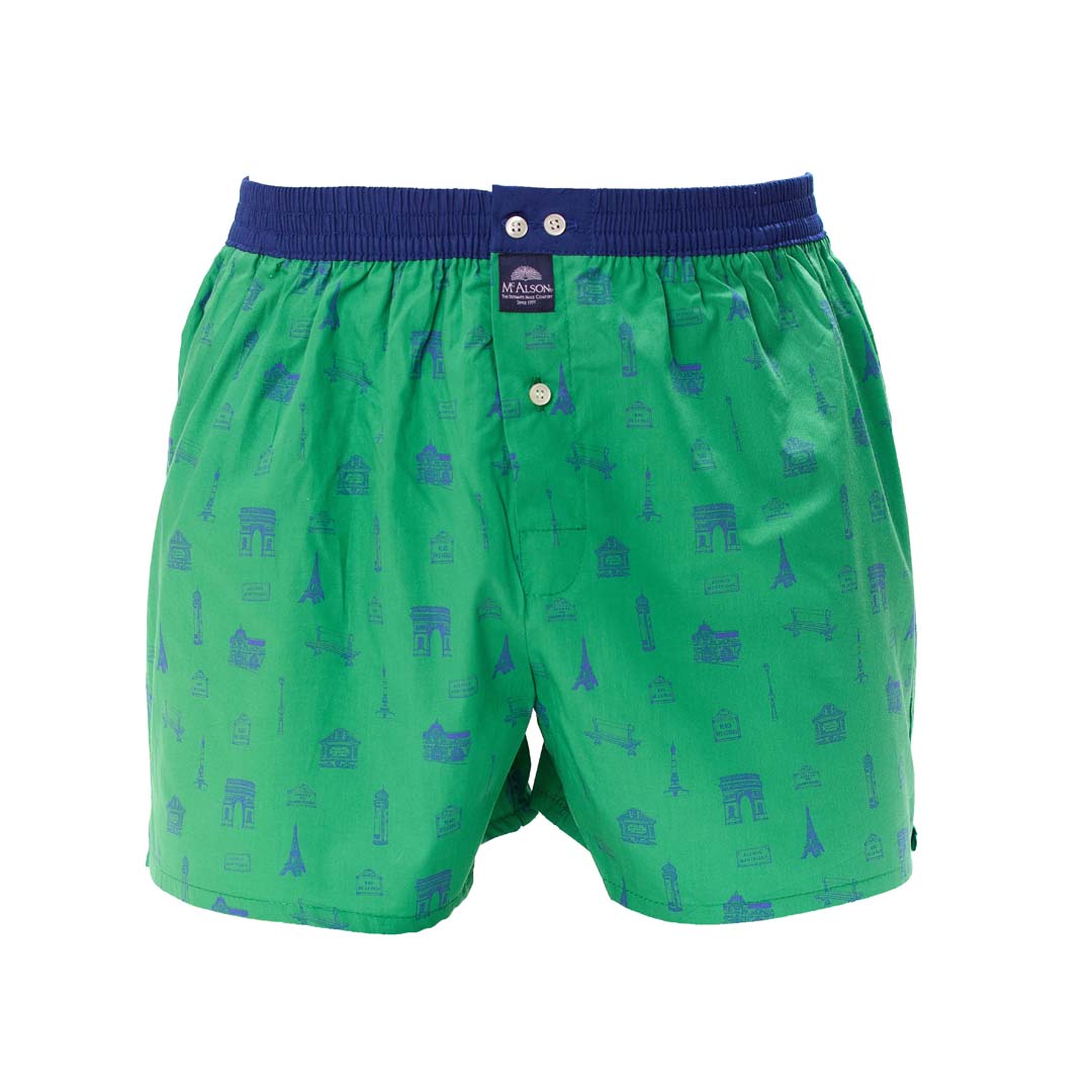 McAlsonBoxershortmetbinnenbroekStreetsofParisgreenM5455groen__4