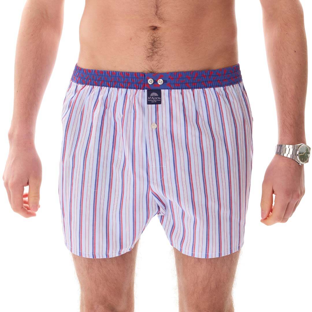 McAlsonBoxershortmetbinnenbroekStripedBlueenRedM5414blauw__2