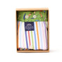 McAlson boxershort met strepen in groen en blauw, geleverd in een stijlvolle verpakking.