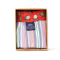 McAlson boxershort in cadeauverpakking, gestreept multicolor met rode boord en knopen.