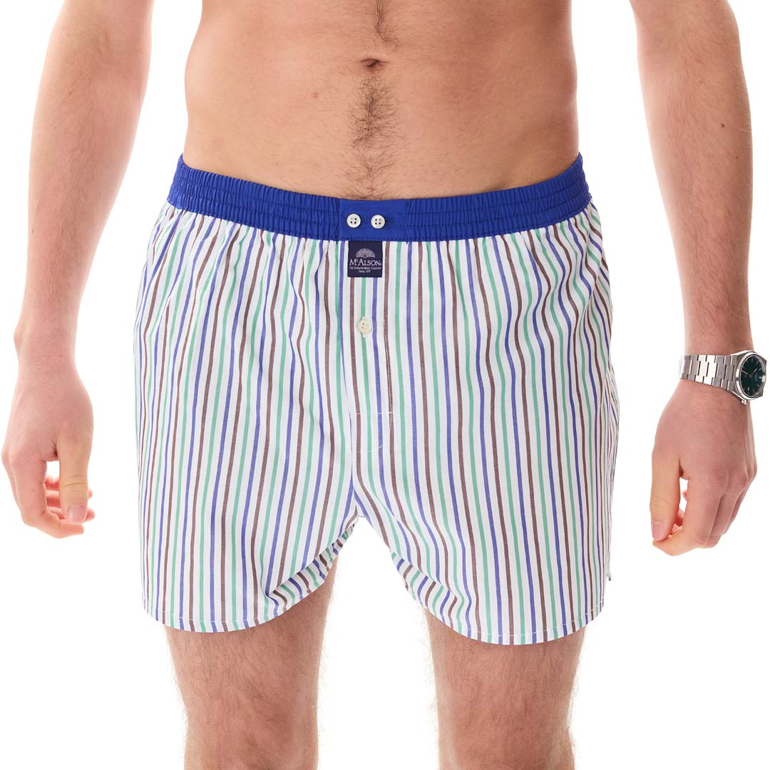 McAlsonBoxershortmetbinnenbroekStripedblueengreenM5402blauw__2