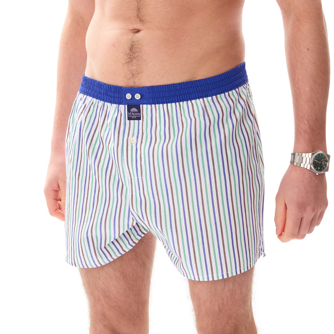 McAlsonBoxershortmetbinnenbroekStripedblueengreenM5402blauw__3
