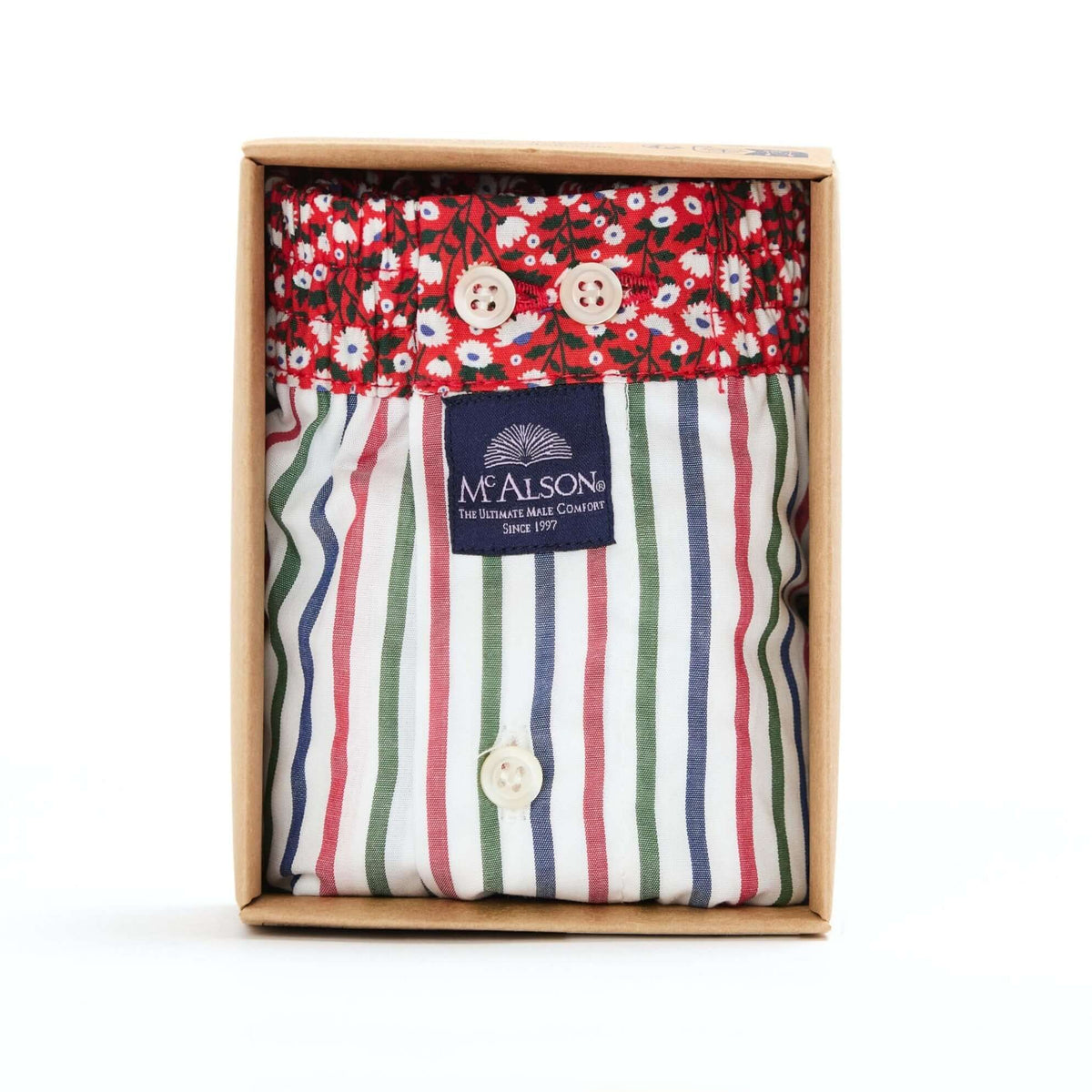 McAlsonBoxershortmetbinnenbroekStripedblueredgreenM5400rood__1