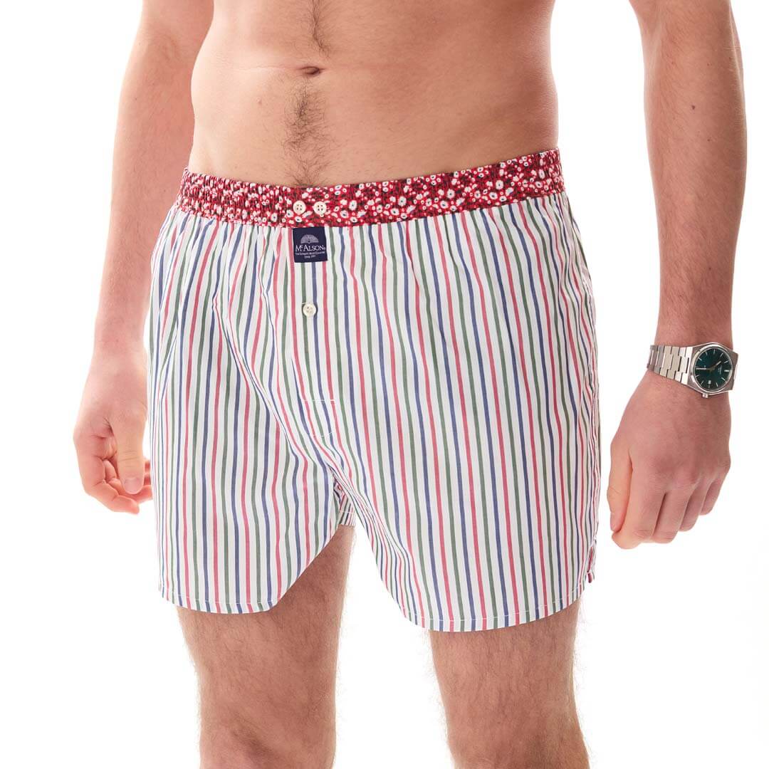 McAlsonBoxershortmetbinnenbroekStripedblueredgreenM5400rood__3