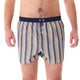 McAlson boxershort met strepen in bruin, groen en navy, ideaal voor stijl en comfort.
