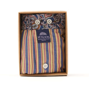 McAlson boxershort in verpakking met streepjes en paisley boord, stijlvol en comfortabel, M5220