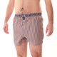 McAlson boxershort in blauw-geel met streepjes en paisley boord voor comfort en stijl, model M5220.