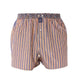 McAlson boxershort in blauw-geel-bordeaux streep met paisley boord, biedt stijl en comfort voor mannen.