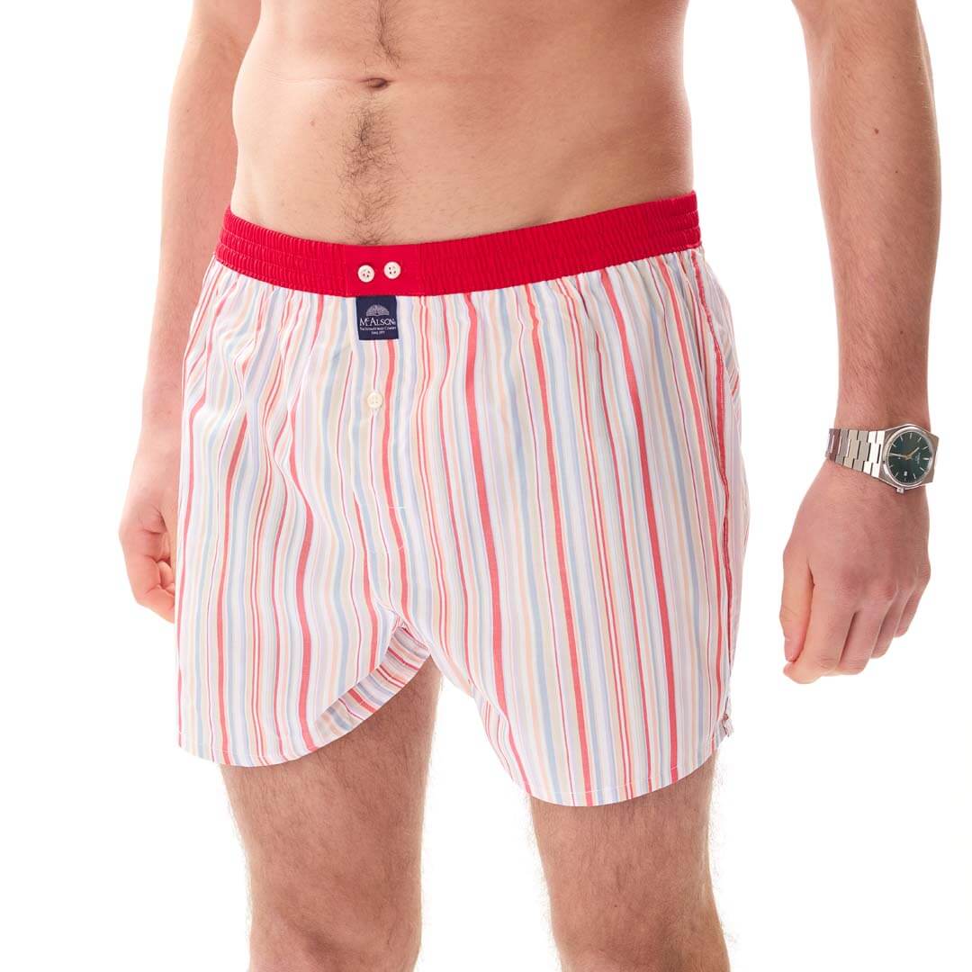 McAlsonBoxershortmetbinnenbroekStripedredM5418rood__3