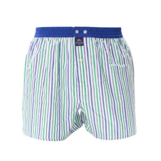 McAlson boxershort met strepen in groen en blauw, comfortabel en stijlvol, model M5202.