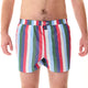 McAlson boxershort met strepen in lichtblauw, rood en groen, biedt stijl en comfort.