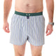 McAlson boxershort in lichtblauw en groen met strepen, comfortabel en stijlvol ontwerp.