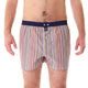 McAlson boxershort met streepjesprint in multicolor en donkerblauwe boord, ideaal voor stijl en comfort.