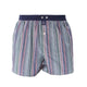 McAlson boxershort met streepjesprint in groen, multicolour en donkerblauwe boord, ideaal voor stijl en comfort.