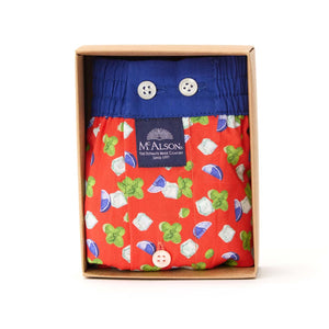 McAlson Boxershort met binnenbroek Summer punch red M5157