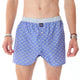 McAlson Boxershort met binnenbroek Sunglasses light blue M5162 met zonnebrillenprint en gestreepte boord