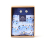 McAlson Boxershort Surfers Paradise Blue in verpakking met surfersprint en blauwe boord.