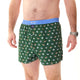 Groene McAlson boxershort met sushiprint en lichtblauwe boord voor comfort en stijl.