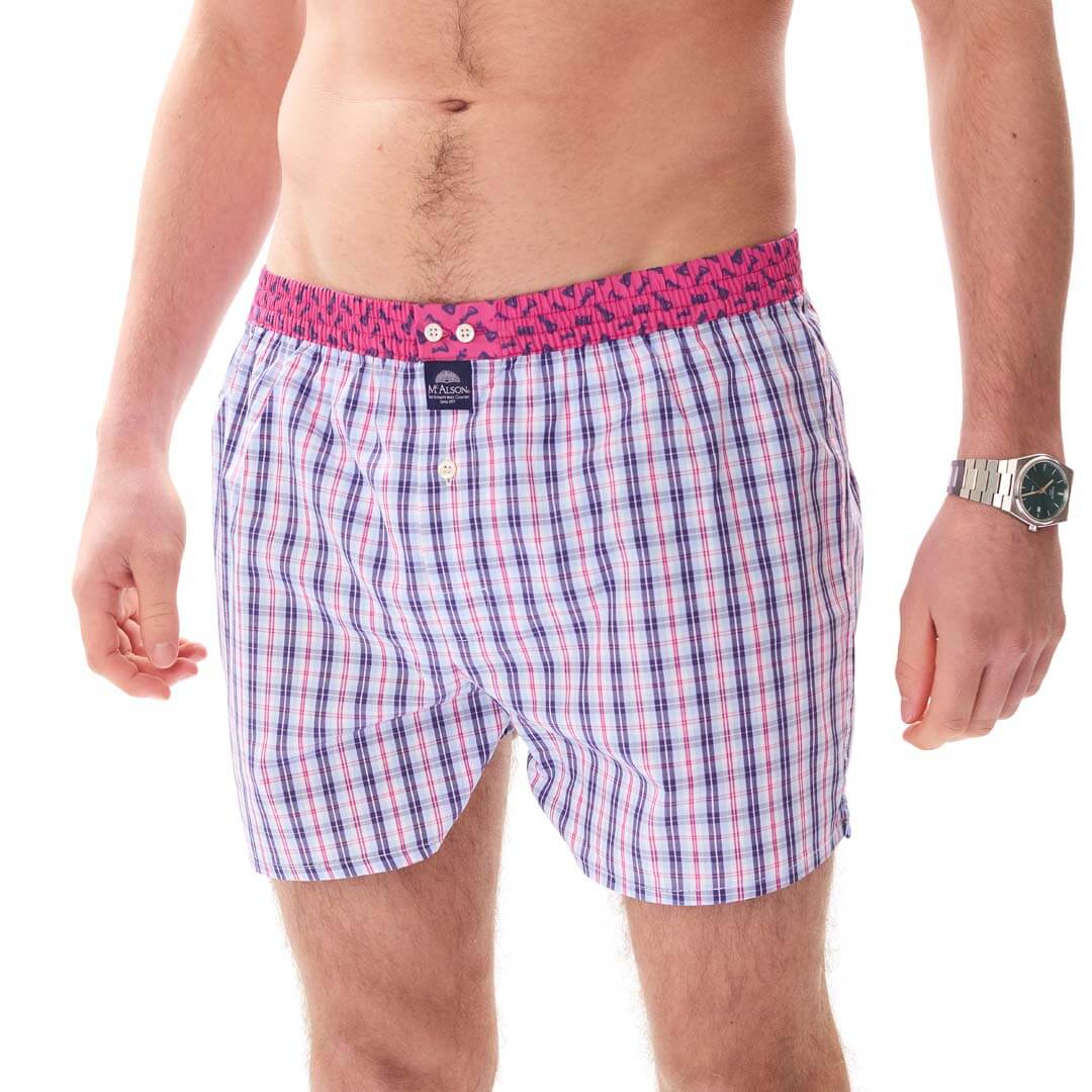 McAlsonBoxershortmetbinnenbroekTartanblueenpinkM5413roze__3