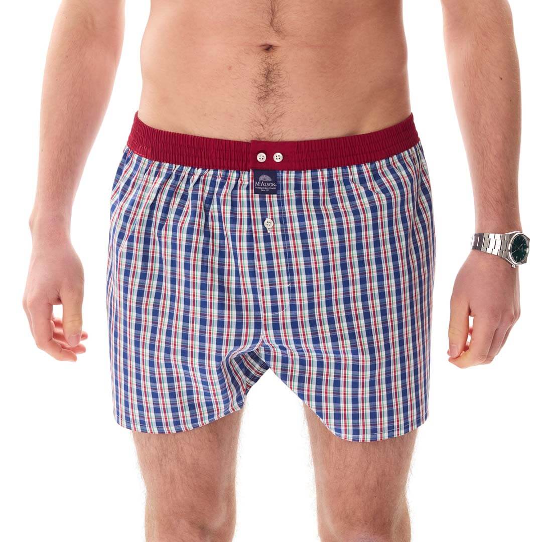 McAlsonBoxershortmetbinnenbroekTartannavyenwhiteM5409rood__2