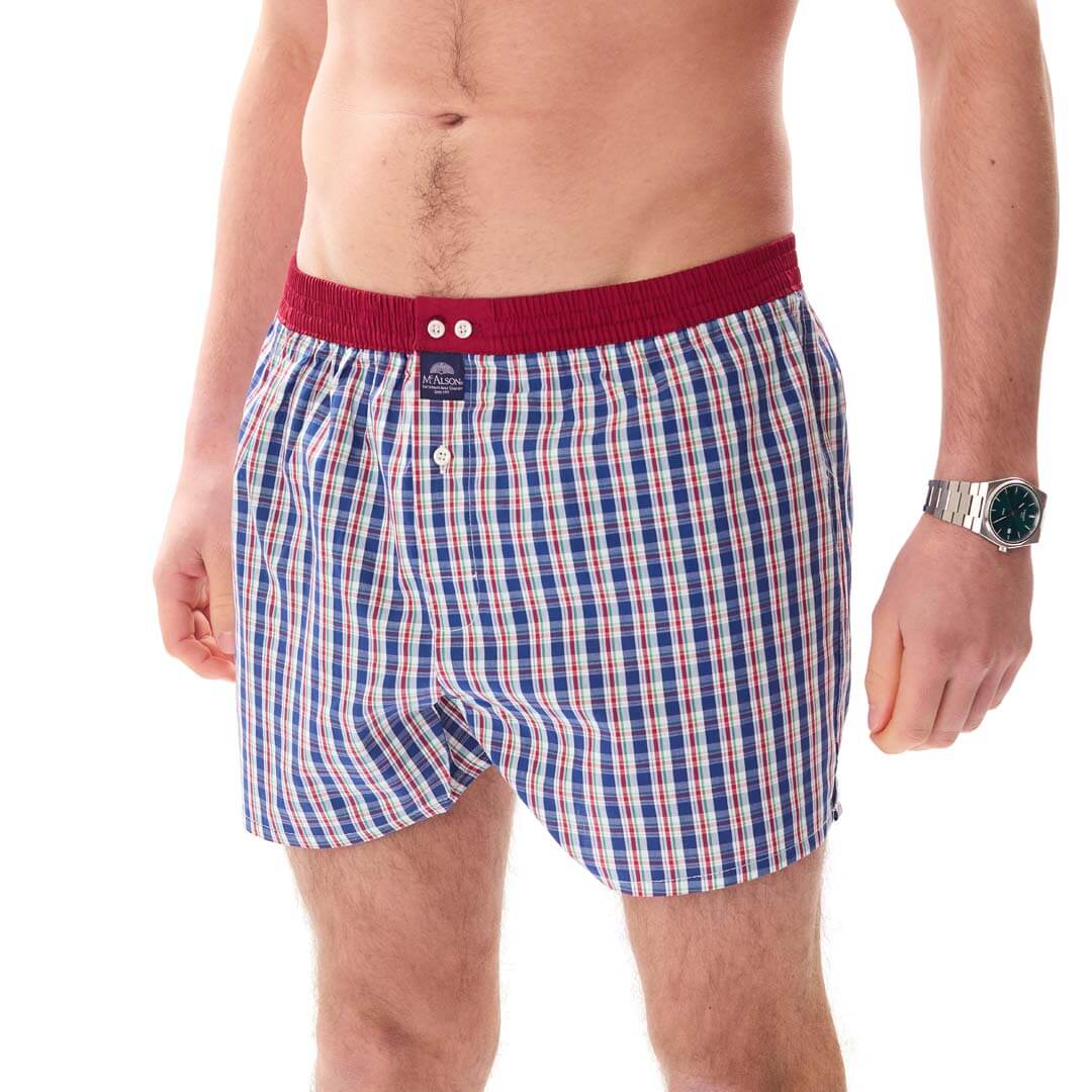 McAlsonBoxershortmetbinnenbroekTartannavyenwhiteM5409rood__3