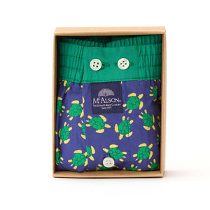 McAlson Boxershort met binnenbroek Turtle Navy M5174 CARMI