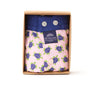 McAlson boxershort in roze met schildpaddenprint, verpakt in een cadeauverpakking, comfortabele binnenbroek.