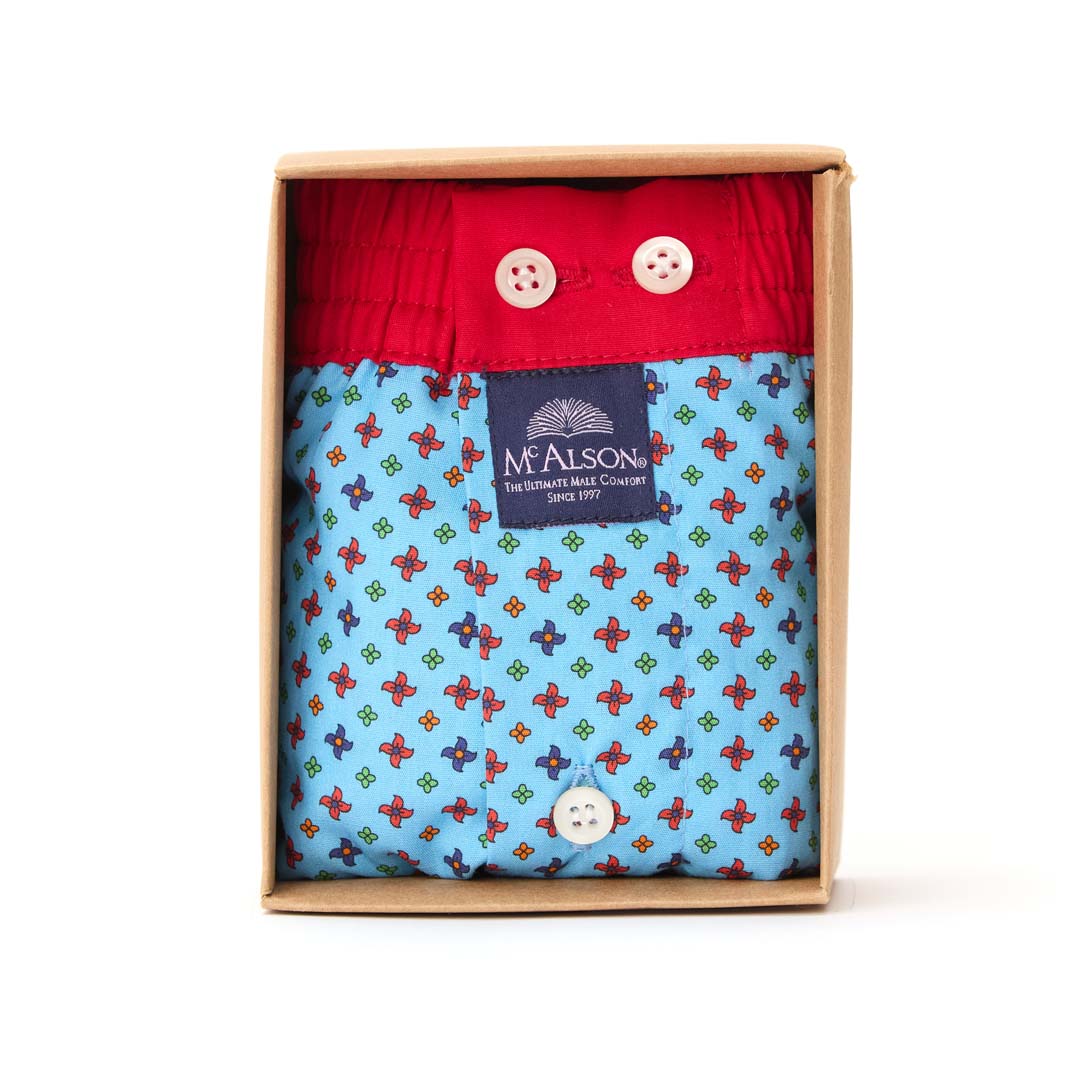 McAlson Boxershort met binnenbroek Windspinner light blue M5167 COLT