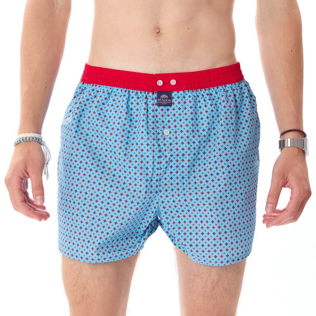 McAlson Boxershort met binnenbroek Windspinner light blue M5167 COLT