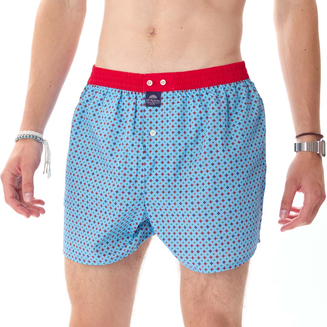 McAlson Boxershort met binnenbroek Windspinner light blue M5167 COLT