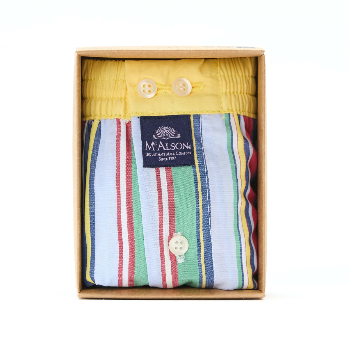McAlsonBoxershortmetbinnenbroekstripedyellowmulticM5422geel__1
