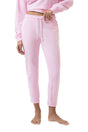 Mey Broek Cozy Nights Dames 1220084 1718 soft pink casual katoen broek in French Terry-stof