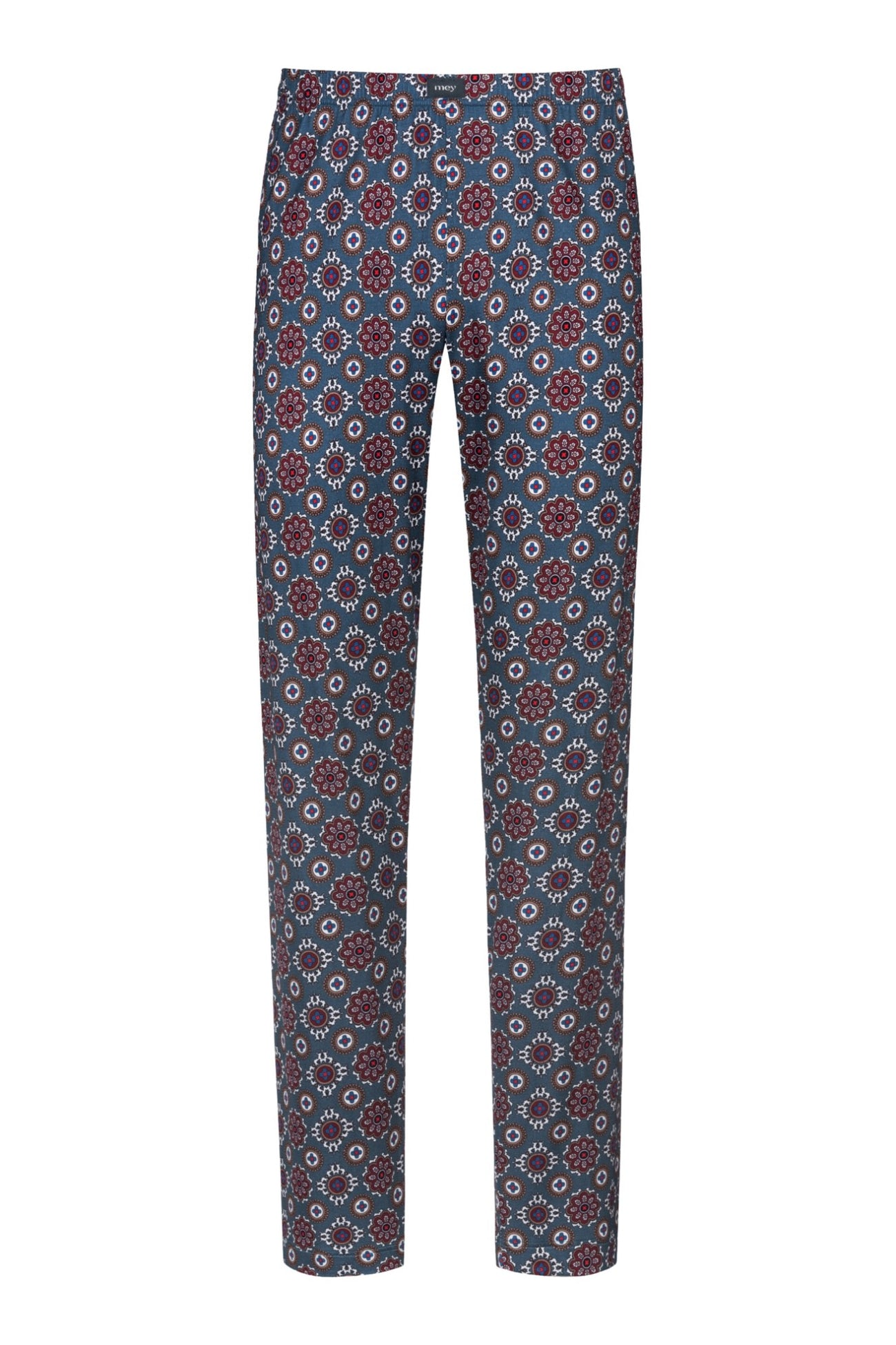 Mey Broek elegante pyjama-loungebroek met kleurrijk patroon in galactic blue, comfortabele stof van Modal.