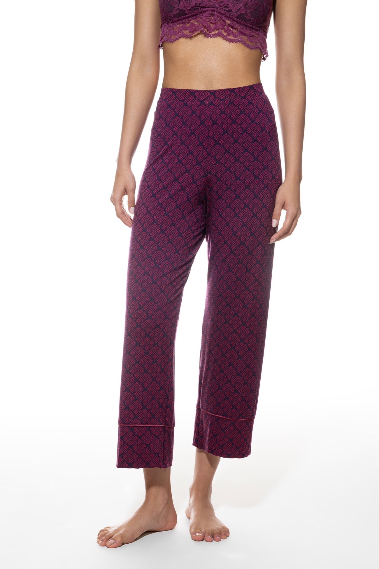 Mey Broek Geometric Flower Dames 1220017  1125 barbados cherry