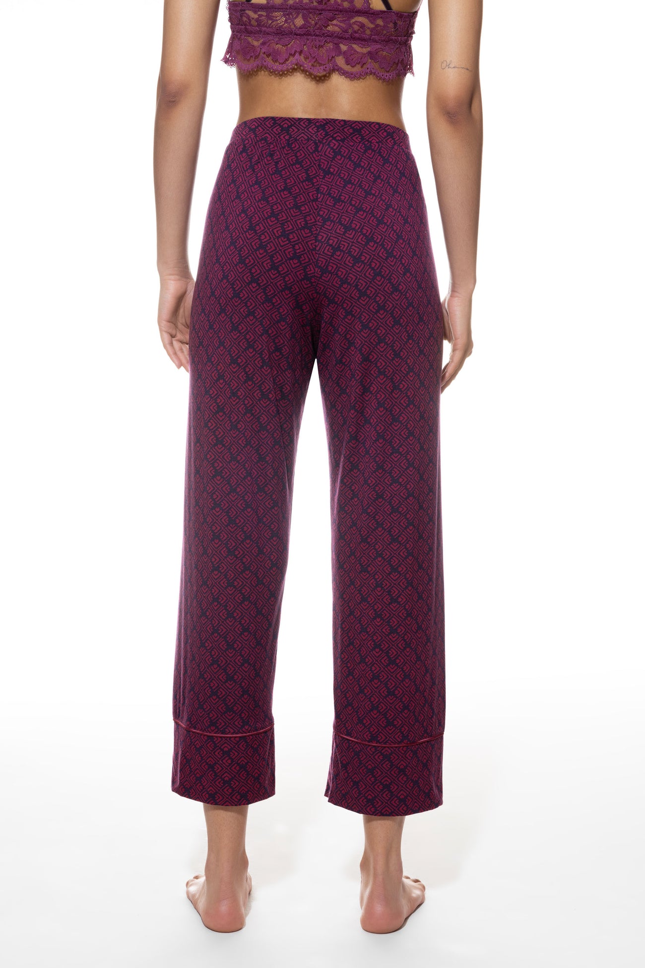 Mey Broek Geometric Flower Dames 1220017  1125 barbados cherry