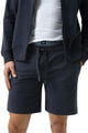Mey Korte Joggingbroek Enjoy Comfort Heren 2520002 116 marine in marine blauwe kleur met zachte badstof.