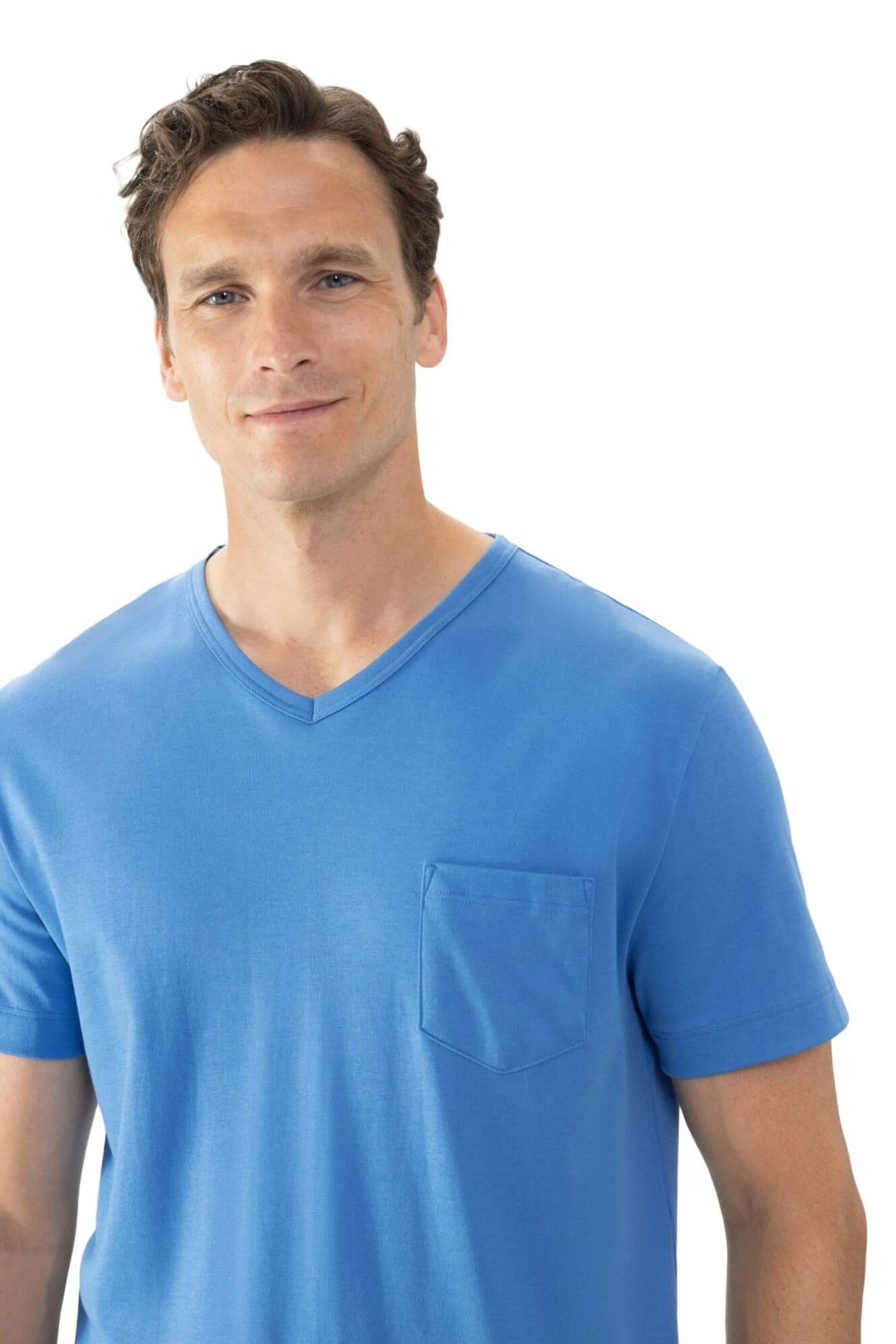 Mey Korte Tweedelige Pyjama Mic Blue Heren 2240045 1164 recent blue