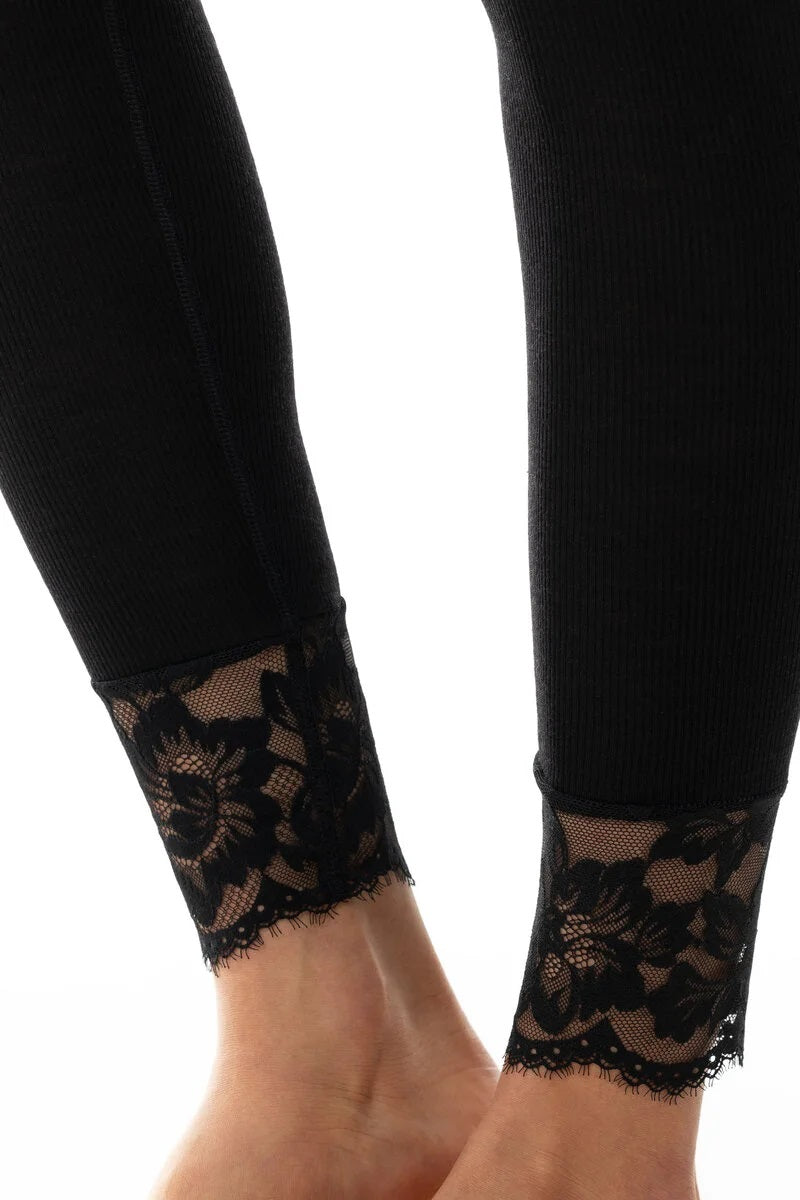 Mey Legging Wool Love Dames 68013 3 schwarz