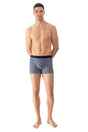 Mey Long Short Semicircle Heren 2120056 668 yacht blue katoenen boxer met grafische print