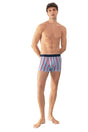 Mey Long Shorty Bold Lines Heren 2120058 1271 peppermint creams katoenen boxer met streeppatroon en elastische boord.
