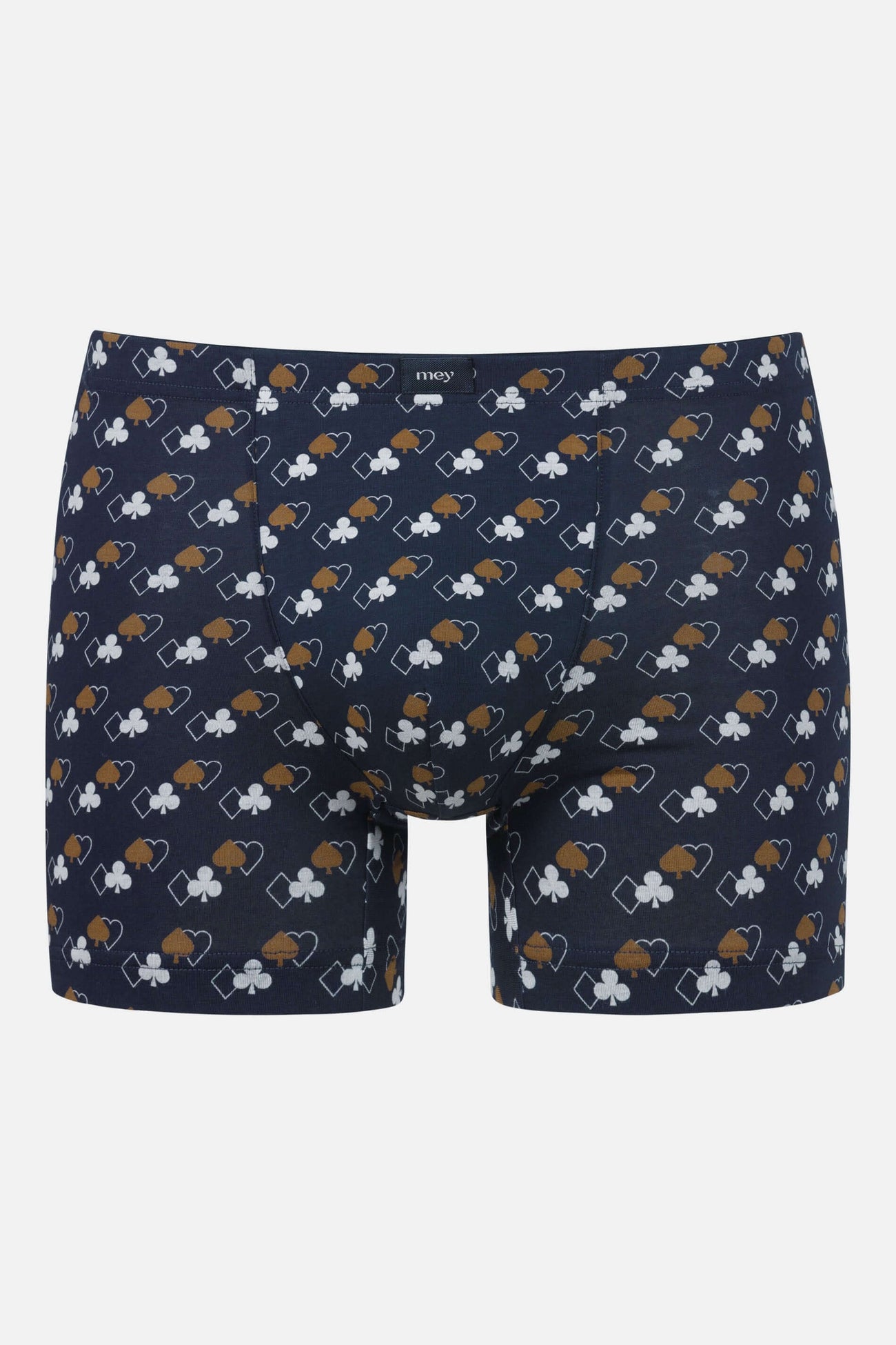 Mey Long Shorty Symbols Heren 37336 668 yacht blue Foto 34018