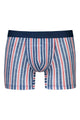 Mey Long Shorty Towel Stripe Heren 2120179 1762 hague blue katoenen boxer met streepjespatroon.