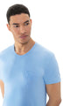 Mey Lounge Shirt korte mouw Jefferson Heren 65630 1252 blue haze