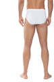 Mey Mini Slip Casual Cotton Heren 49111 101 weiss, achterkant van een man in een witte katoenen slip.
