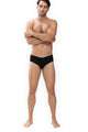 Mey Mini Slip Casual Cotton Heren 49111 123 schwarz model toont functioneel en comfortabel ontwerp in zwart.