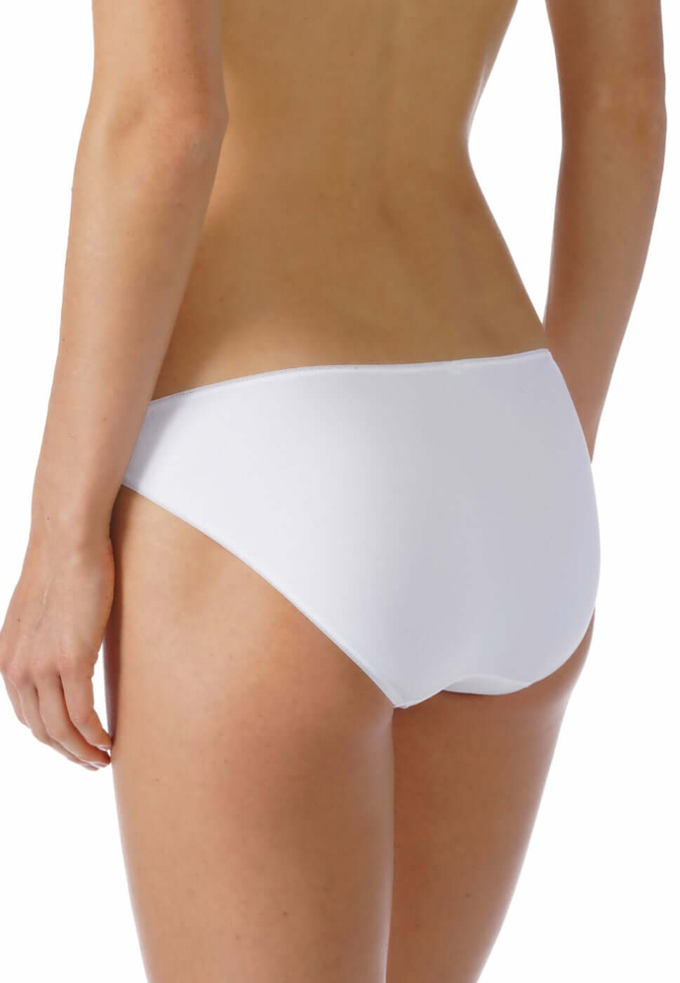 Mey Mini Slip Soft Shape dames in wit, laag op de heupen, met zachte boordjes en huidvriendelijke materialen.