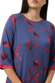 Mey Nachthemd Royal Garden Dames 1230071 1724 astral night met bloemenprint en satijnen details.