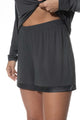 Mey Pyjama Shortje Pure Chic Dames 1220078 515 thunder grey
