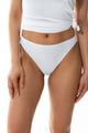 Mey Retro Jazz Pants dames in wit, hoog in de taille met zachte vlakke tailleband en ademende kwaliteit.