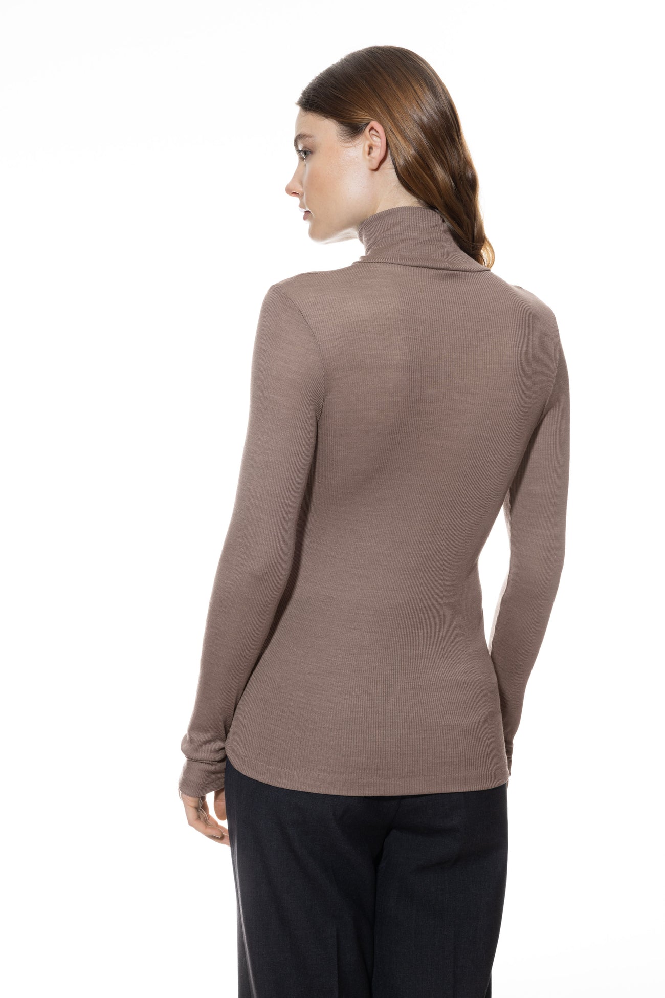 Mey Shirt Kol Wool Love Dames 1110031 90 deep taupe